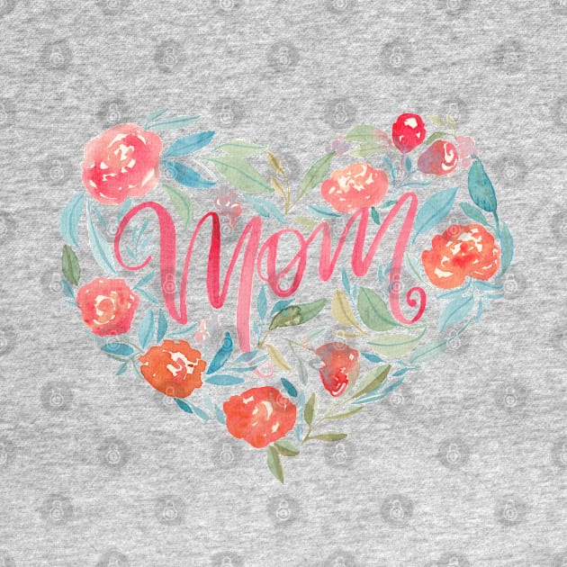 Mom floral heart by PrintAmor